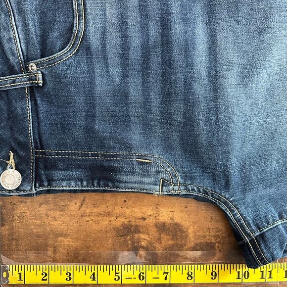 M Jeans Maurices 2/Set Jeans Wide Leg Cuffed High Rise 14W Stretchy Comfort - Picture 7 of 14